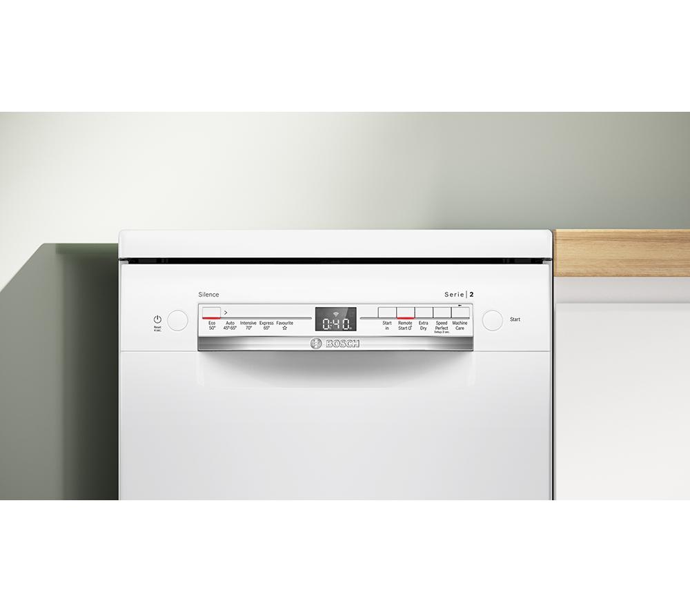 BOSCH Series 2 SPS2IKW01G Slimline WiFi-enabled Dishwasher - White