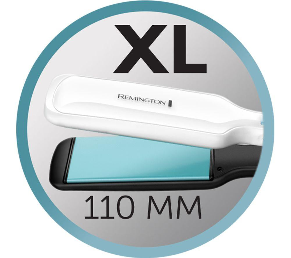 REMINGTON Shine Therapy S8550 Hair Straightener - White & Blue