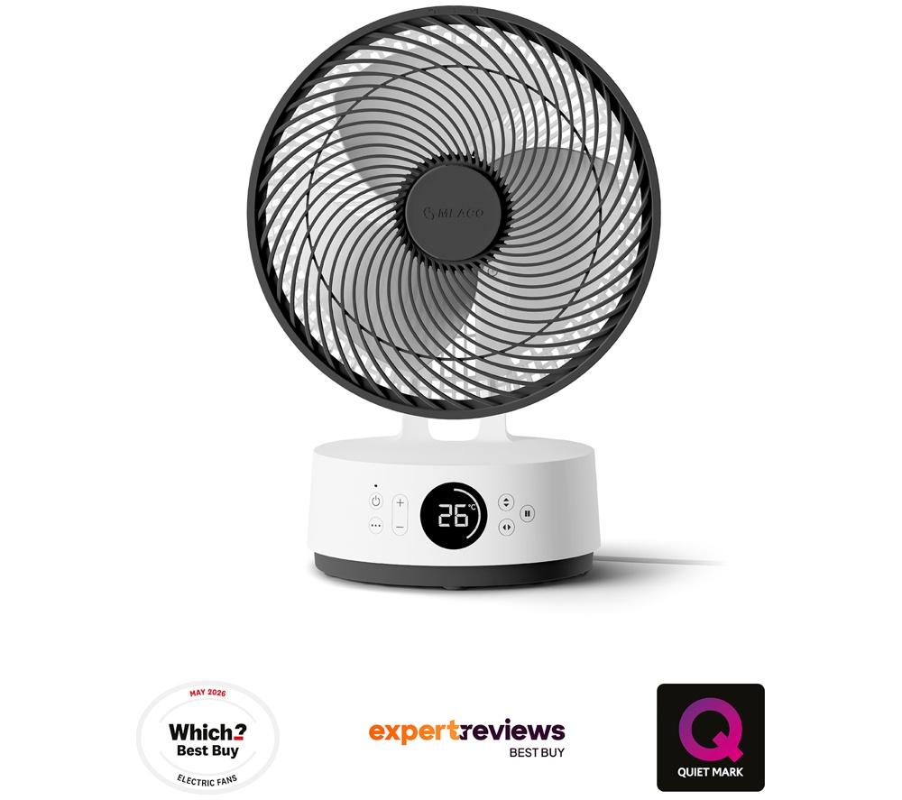 MEACO Sefte 10” Table Air Circulator Fan - White