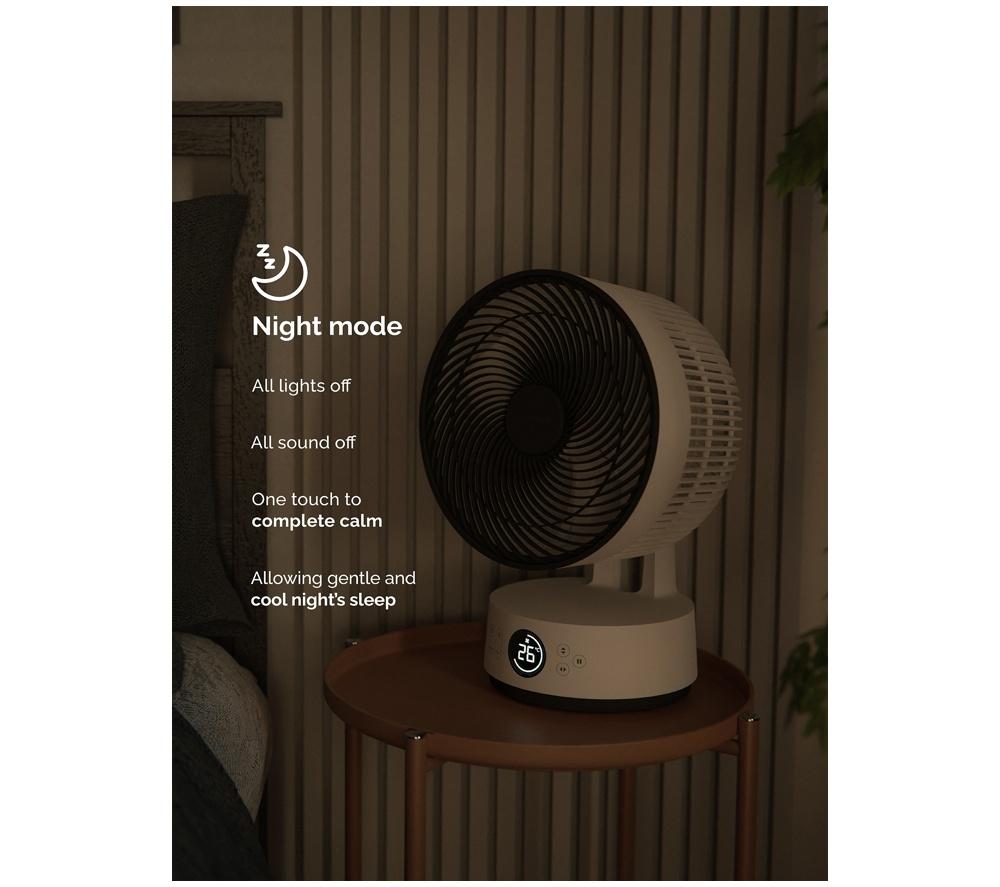 MEACO Sefte 10” Table Air Circulator Fan - White