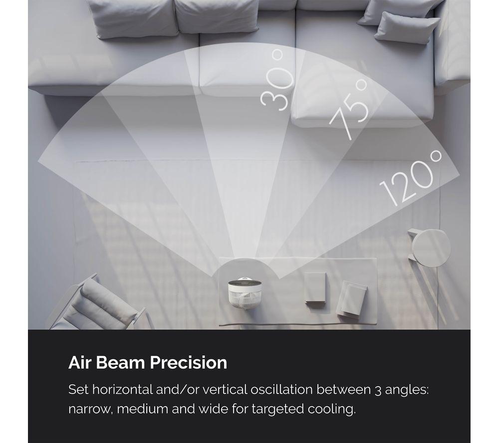 MEACO Sefte 10” Table Air Circulator Fan - White
