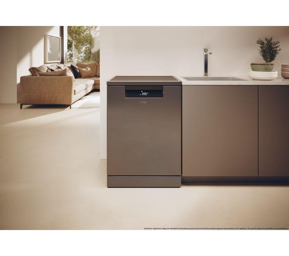 HAIER I Pro Shine 5 XF6B0M3PDA Full-size WiFi-enabled Dishwasher - Graphite