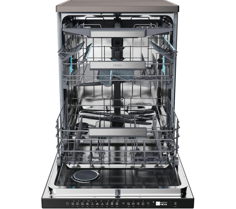 HAIER I Pro Shine 5 XF6B0M3PDA Full-size WiFi-enabled Dishwasher - Graphite