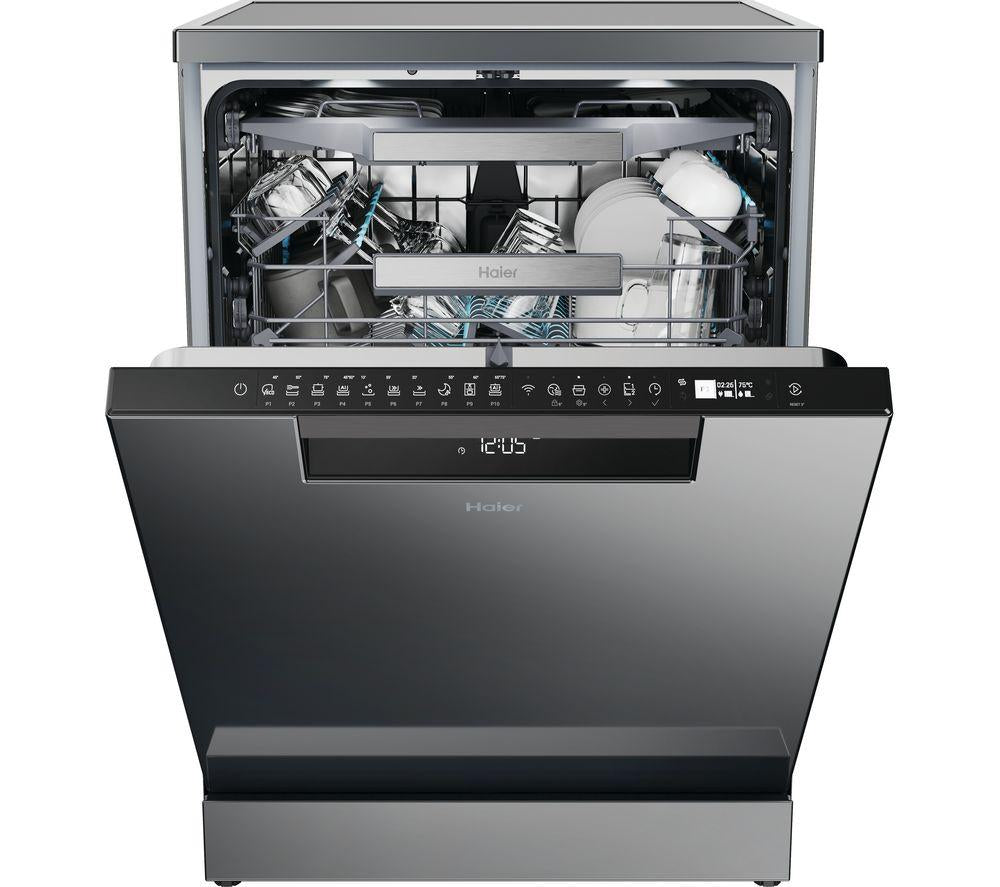 HAIER I Pro Shine 5 XF6B0M3PDA Full-size WiFi-enabled Dishwasher - Graphite
