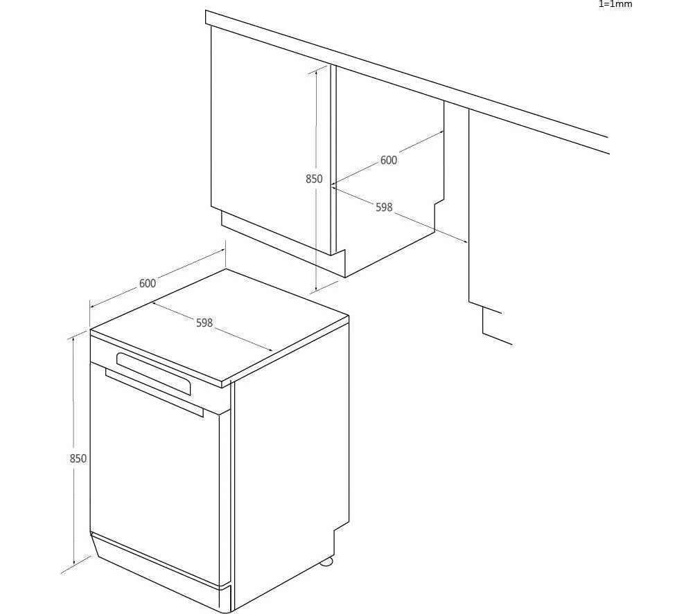 HAIER I Pro Shine 5 XF6B0M3PDA Full-size WiFi-enabled Dishwasher - Graphite