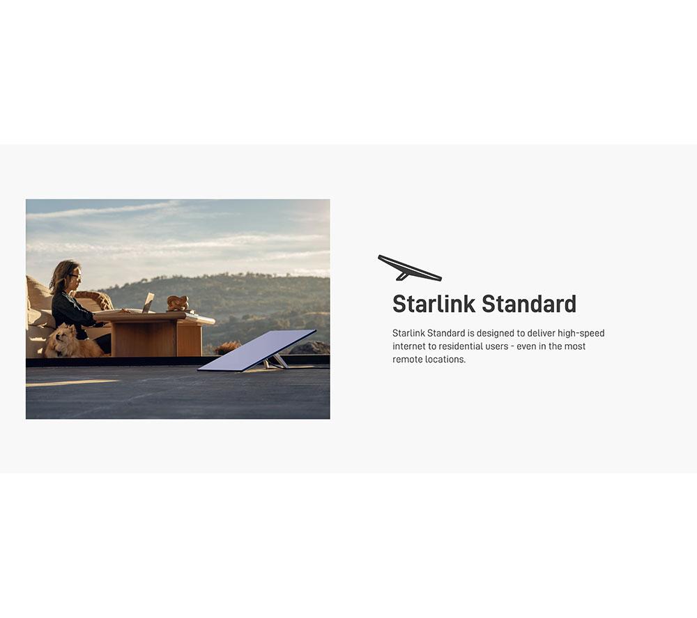 STARLINK Standard Satellite Antenna & WiFi Router Kit (New Gen) - Tri-band