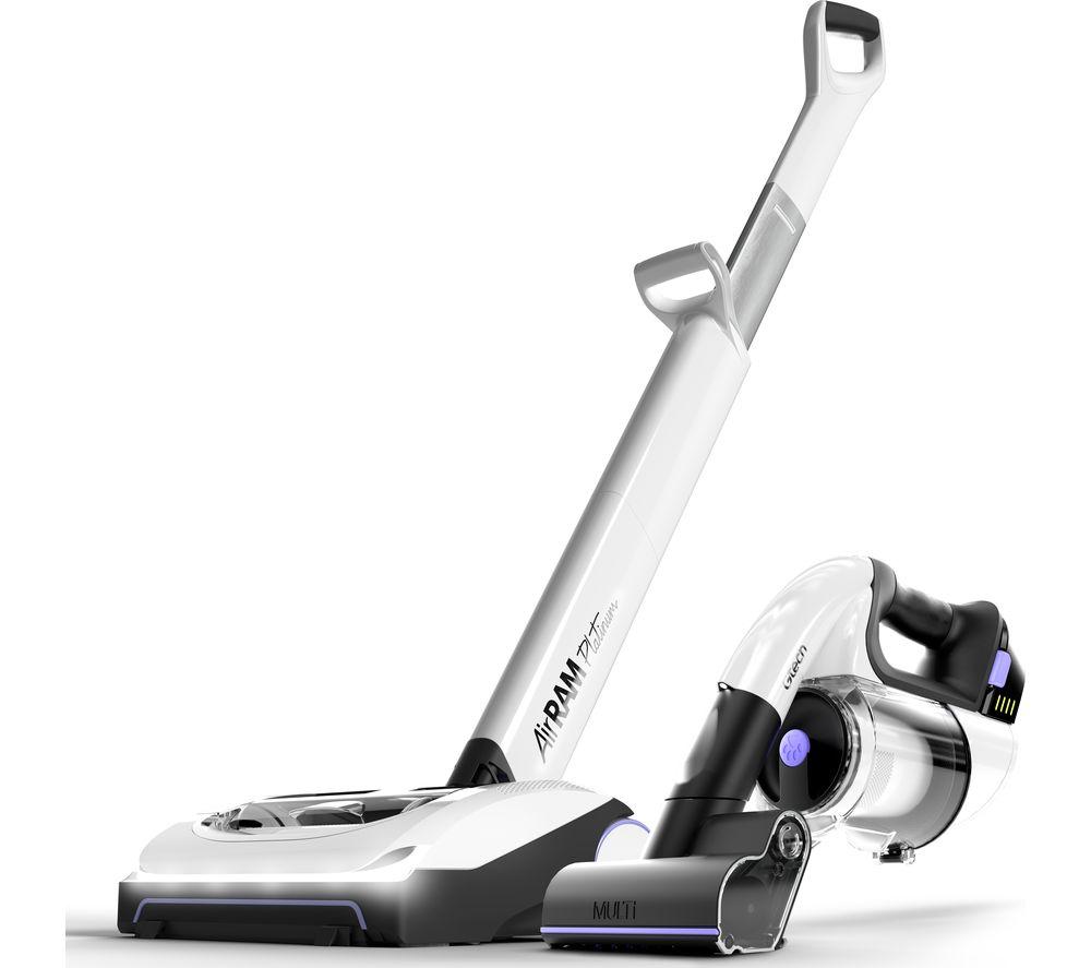 GTECH AirRAM Platinum Cordless Vacuum Cleaner & Multi Platinum Handheld Vacuum Cleaner Bundle - White & Black