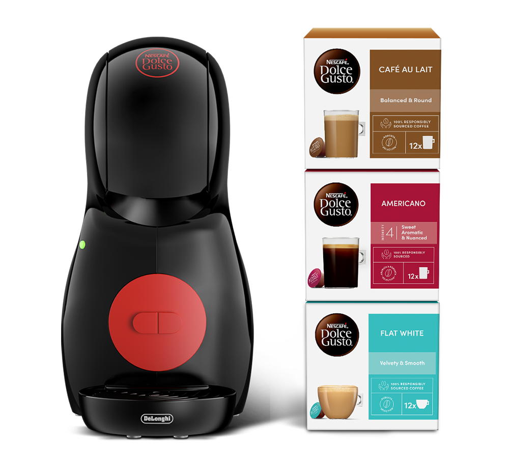 DOLCE GUSTO by De’Longhi Piccolo XS Kaffeemaschinen-Set – Schwarz
