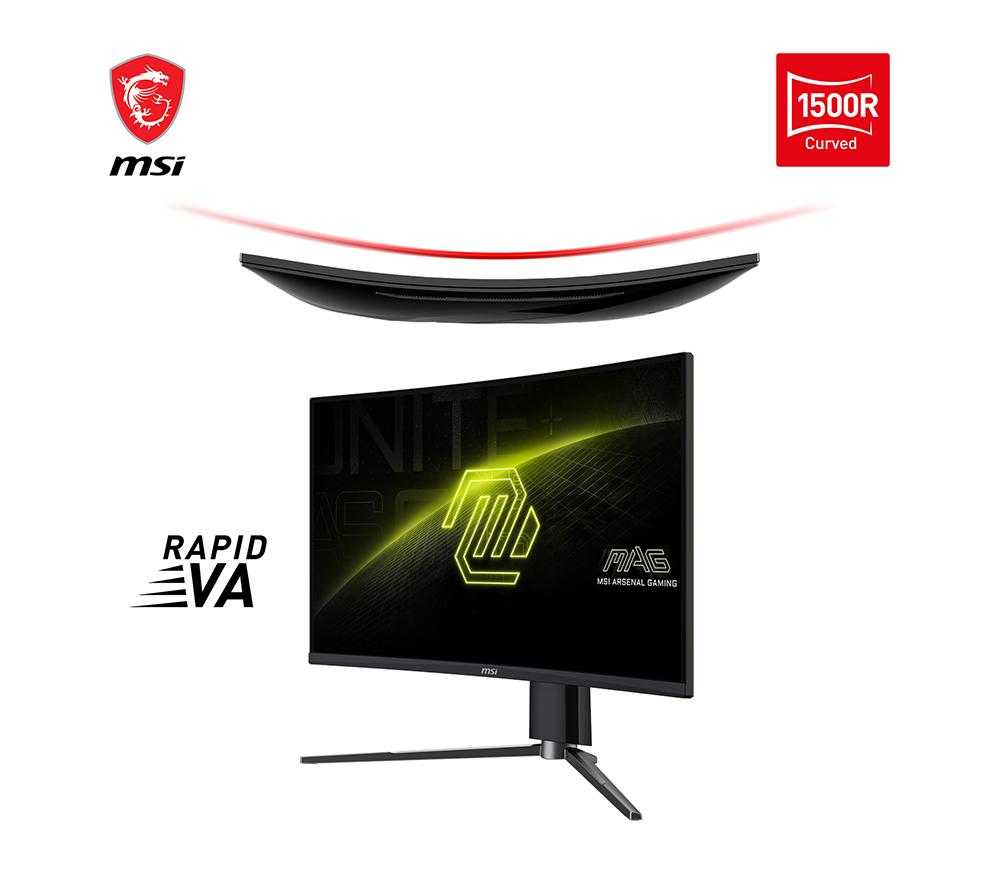 MSI MAG 27CQ6PF Quad HD 27" Curved VA LCD Gaming Monitor - Black