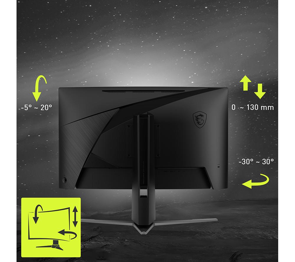 MSI MAG 27CQ6PF Quad HD 27" Curved VA LCD Gaming Monitor - Black