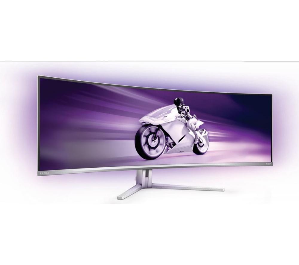 PHILIPS Evnia 8000 49M2C8900L Dual Quad HD 49" Curved Quantum Dot Gaming-Monitor - Weiß
