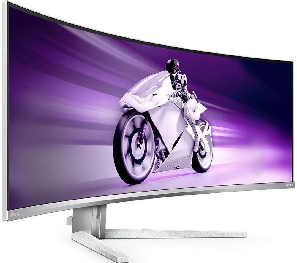PHILIPS Evnia 8000 49M2C8900L Dual Quad HD 49" Curved Quantum Dot Gaming-Monitor - Weiß