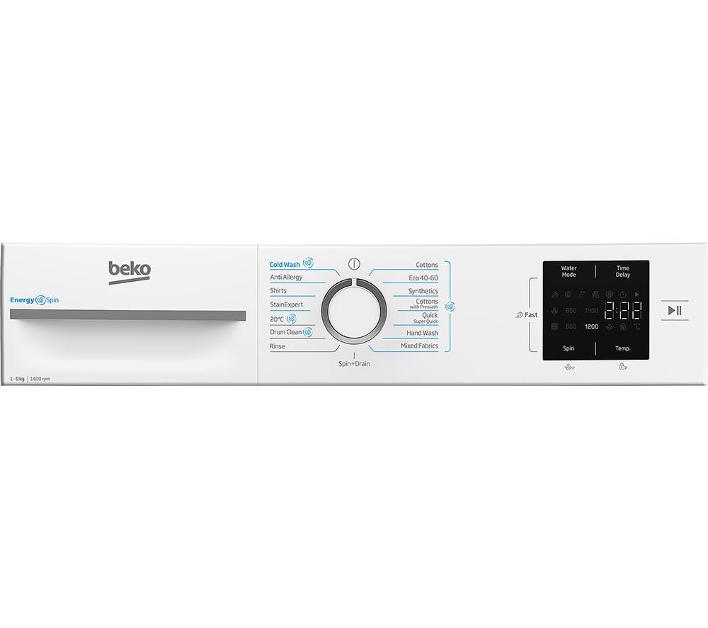 BEKO EnergySpin BM3WT3941W 9 kg 1400 Spin Washing Machine - White