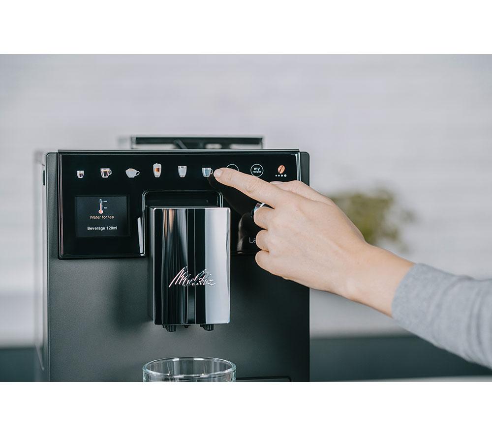 Cafetera automática MELITTA LatteSelect con molinillo integrado - Negra