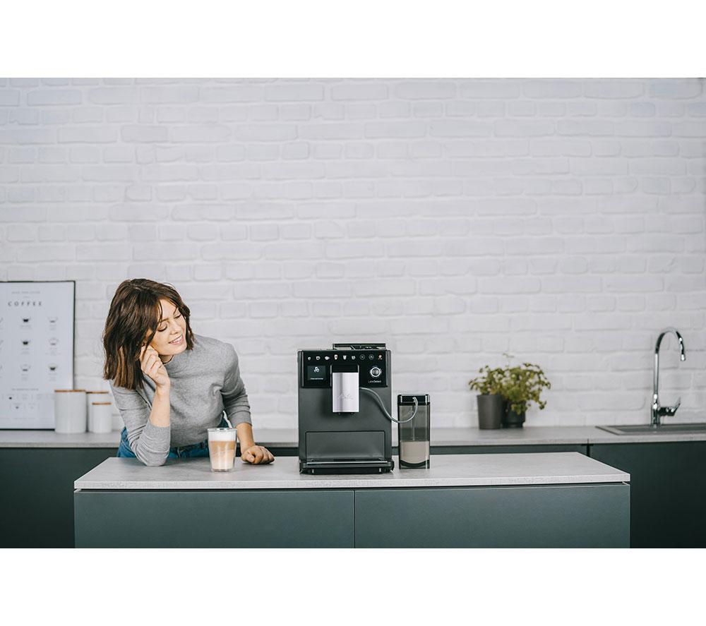 Cafetera automática MELITTA LatteSelect con molinillo integrado - Negra