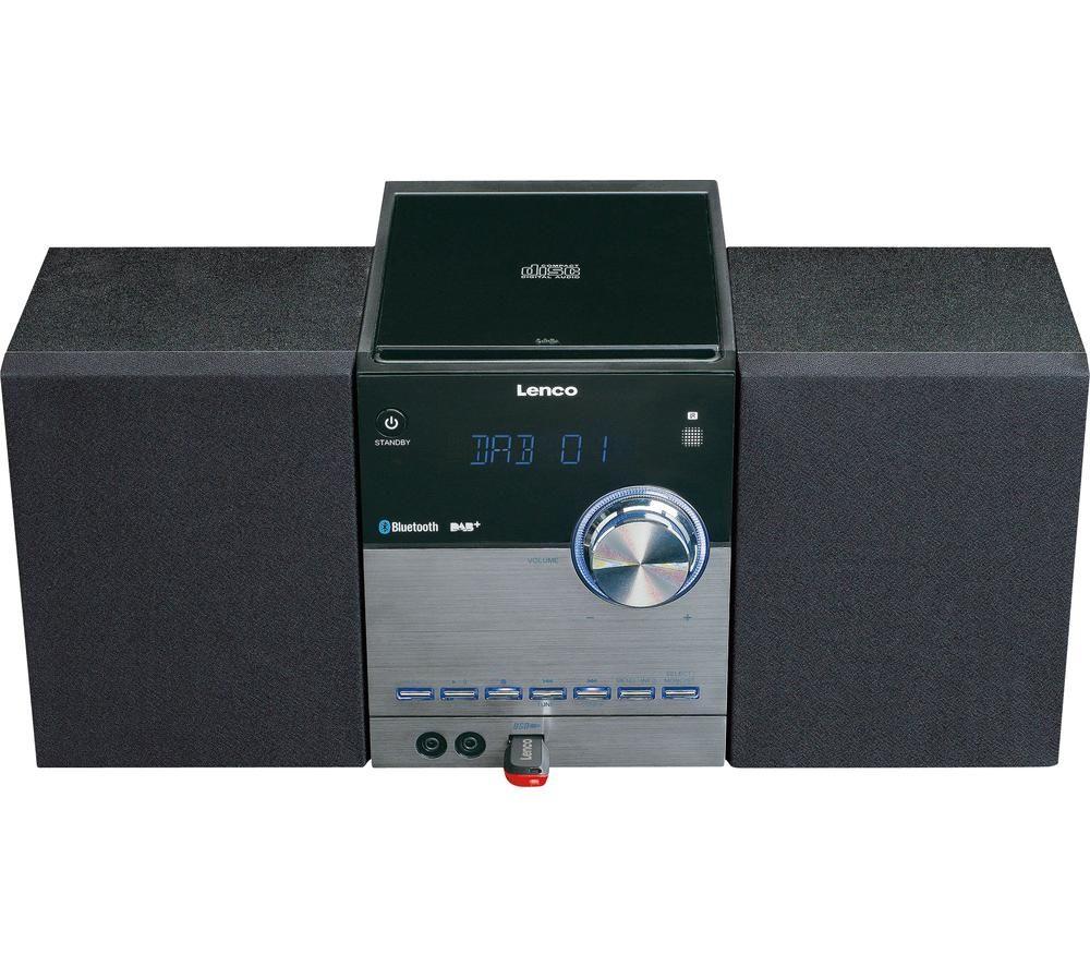 LENCO MC-150 Bluetooth Traditional Hi-Fi System - Black