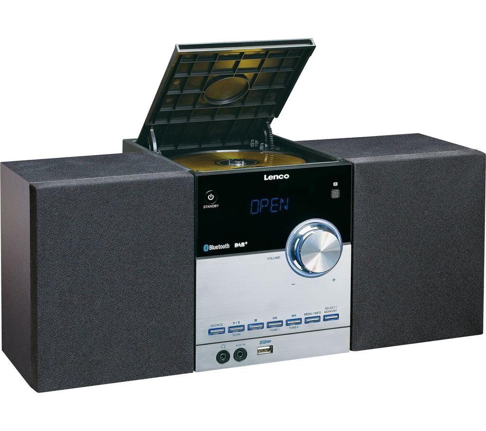 LENCO MC-150 Bluetooth Traditional Hi-Fi System - Black