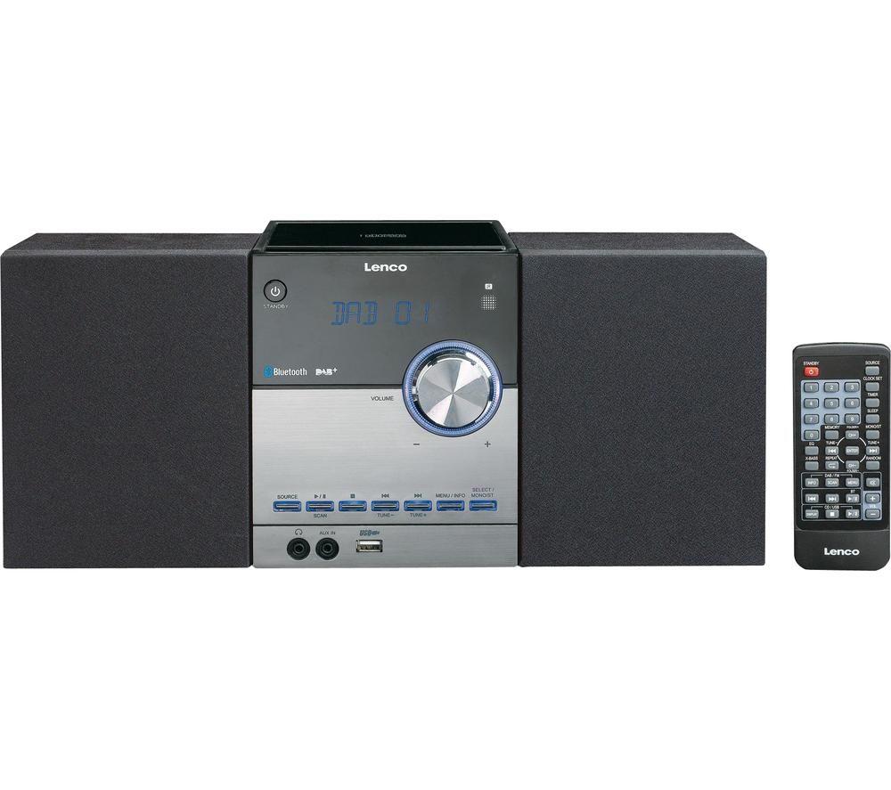 LENCO MC-150 Bluetooth Traditional Hi-Fi System - Black