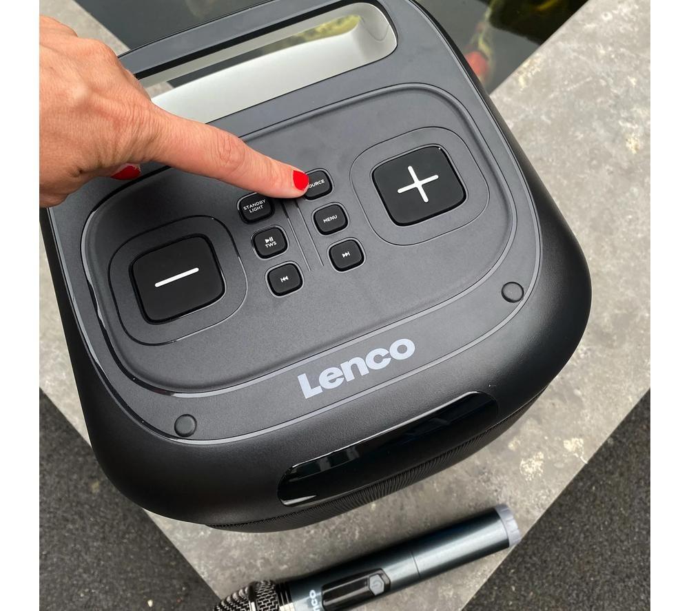 LENCO PA-100 Bluetooth Party Speaker - Black