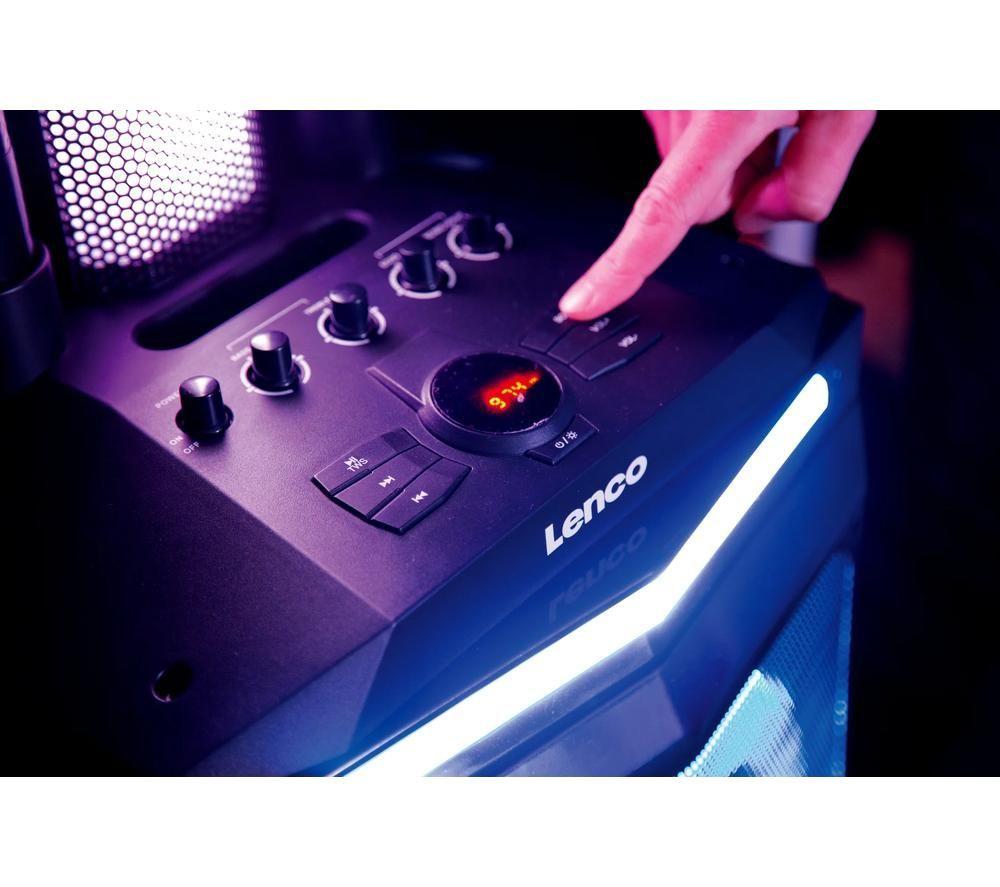 LENCO PA-220 Bluetooth Party Speaker - Black