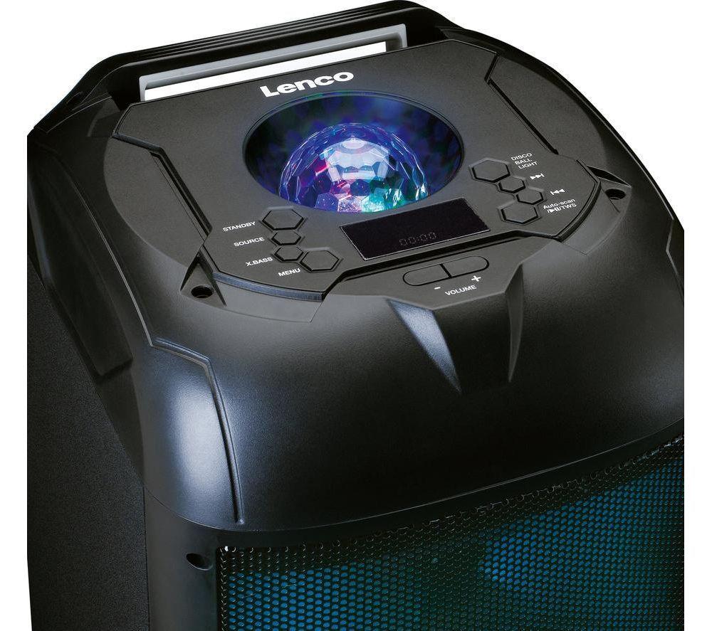 Altavoz para fiestas Bluetooth LENCO PA-260 - Negro
