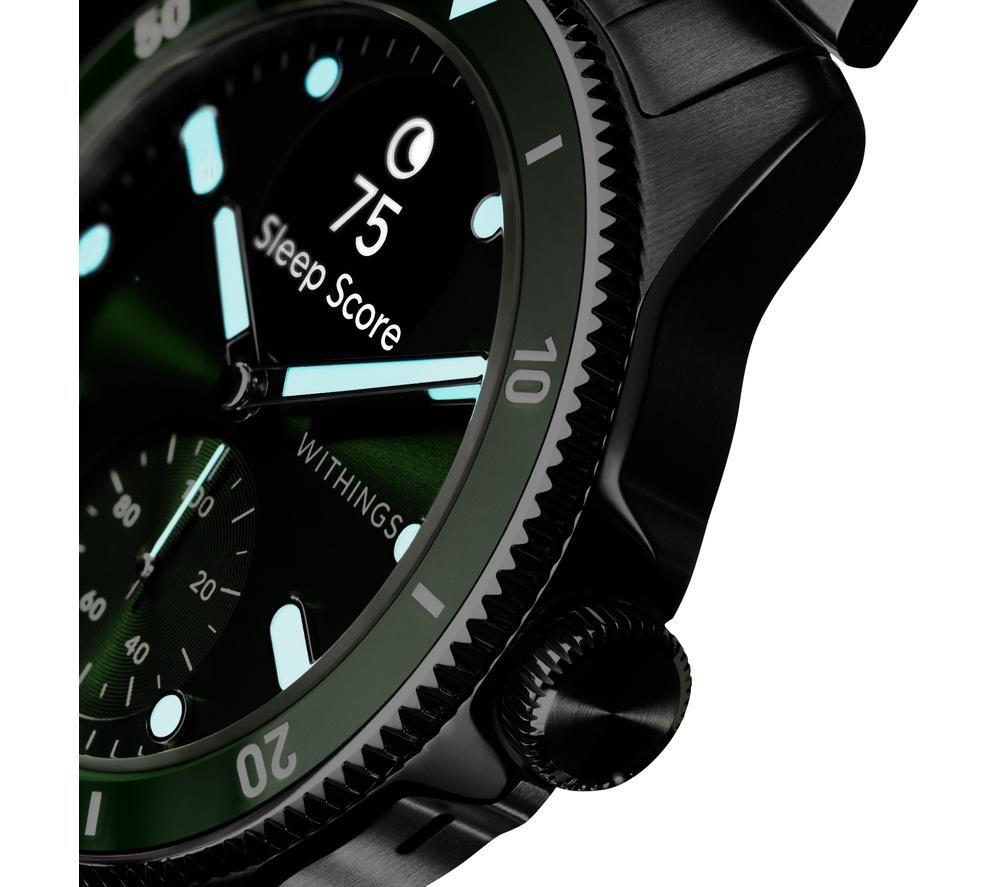WITHINGS ScanWatch Nova Hybrid Smart Watch - Green, 42 mm