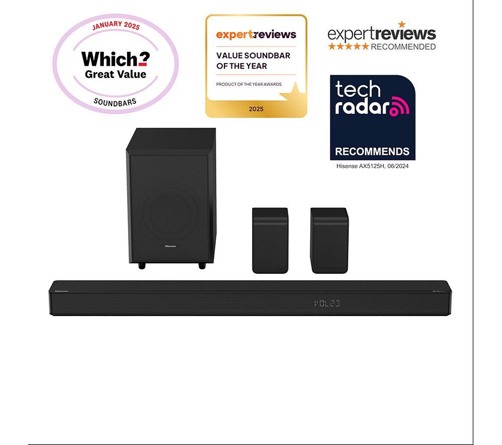 HISENSE AX5125H 5.1.2 Wireless Sound Bar with Dolby Atmos & DTS Virtual:X