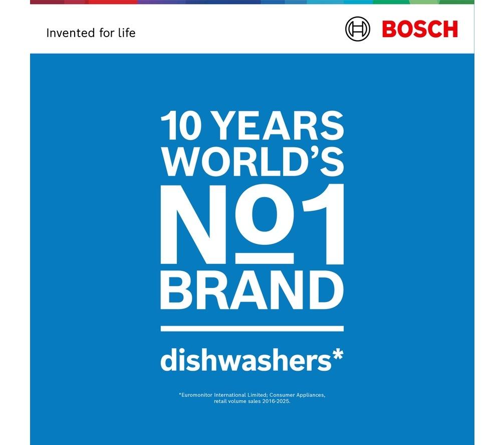Lavavajillas totalmente integrado Bosch Serie 8 Perfect Dry SMD8YCX03G de tamaño estándar con Wi-Fi