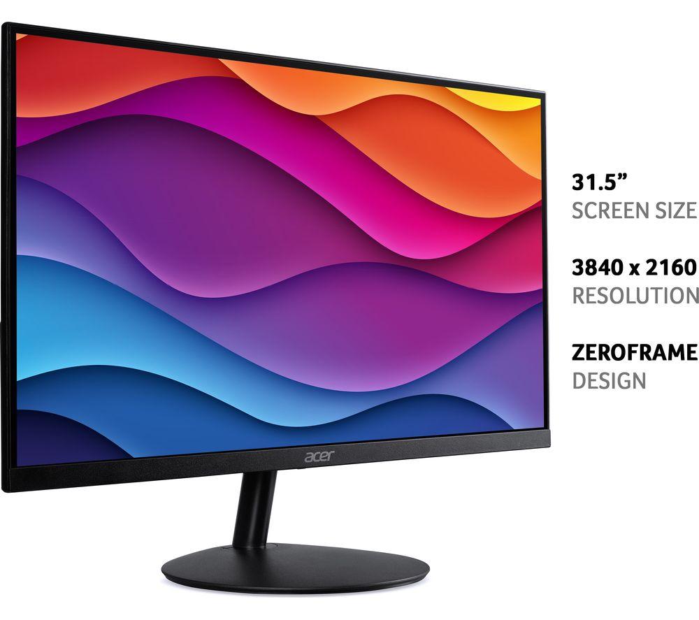 ACER SA322QK 4K Ultra HD 32” VA LCD Monitor - Black