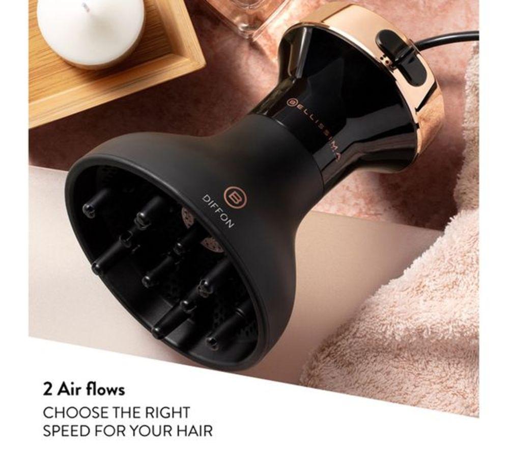BELLISSIMA ITALIA Diffon Ceramic Hair Dryer - Black & Gold
