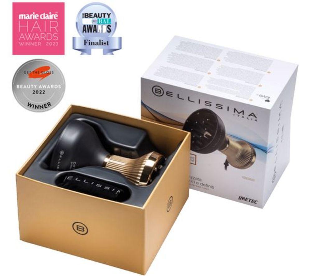 BELLISSIMA ITALIA Diffon Supreme Hair Dryer - Black & Gold
