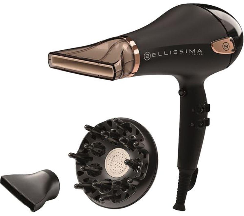 BELLISSIMA ITALIA Ceramic Hair Dryer - Black & Gold