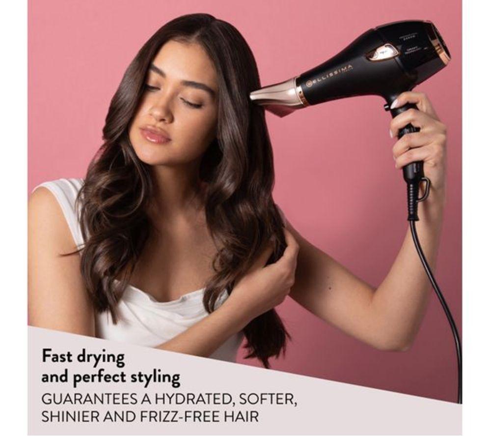 BELLISSIMA ITALIA Ceramic Hair Dryer - Black & Gold
