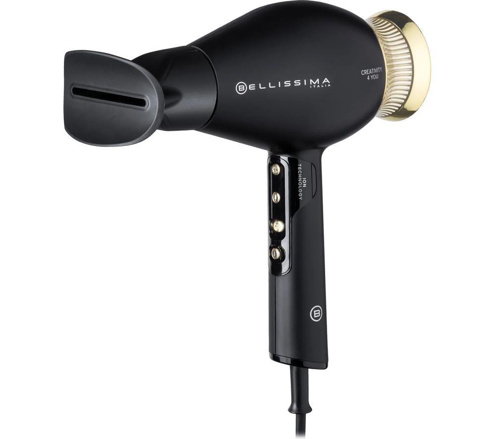 BELLISSIMA ITALIA Creativity 4 You Hair Dryer - Black & Gold