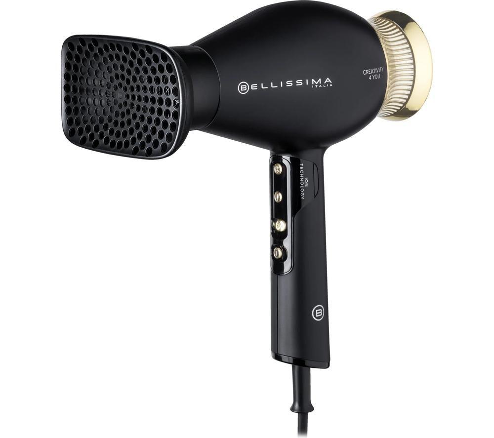 BELLISSIMA ITALIA Creativity 4 You Hair Dryer - Black & Gold