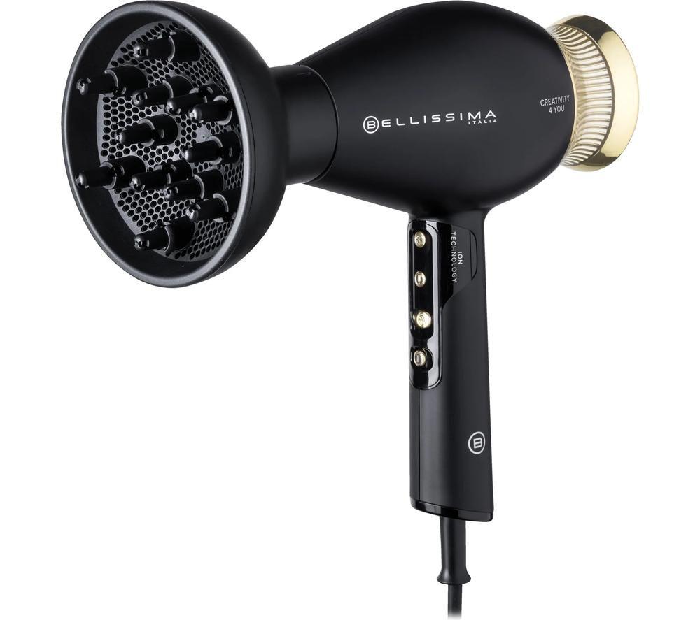 BELLISSIMA ITALIA Creativity 4 You Hair Dryer - Black & Gold