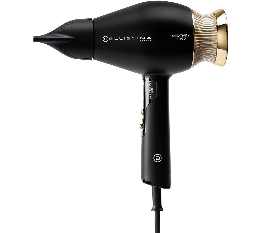 BELLISSIMA ITALIA Creativity 4 You Hair Dryer - Black & Gold