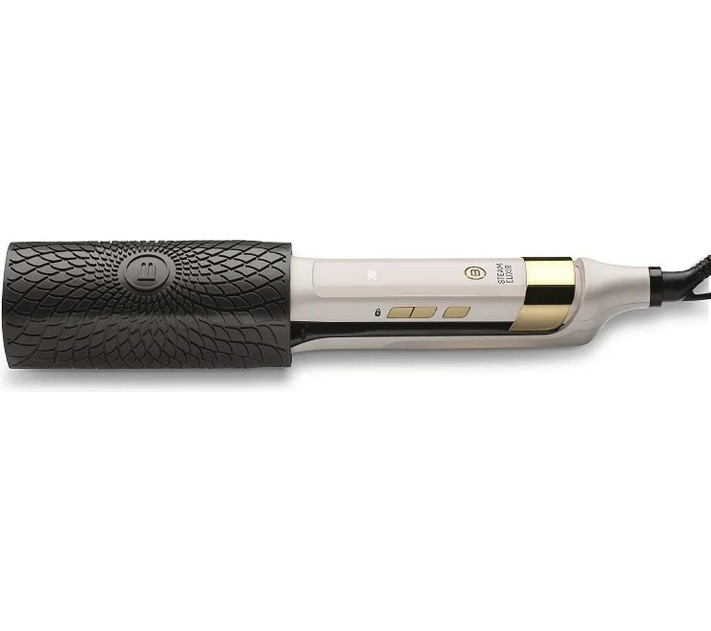 BELLISSIMA ITALIA Steam Elixir Hair Straightener - White & Gold