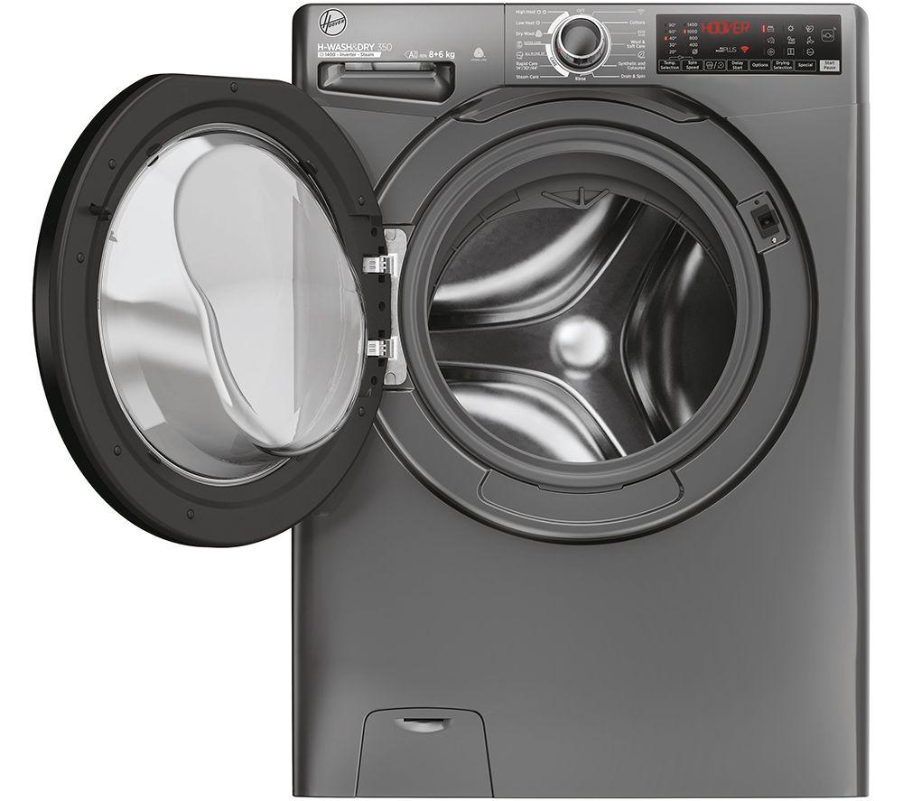 HOOVER H Wash 350 H3DPS4866TAMBR80 Lavadora-secadora de 8 kg con Wi-Fi - Grafito