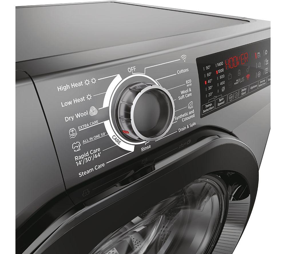 HOOVER H Wash 350 H3DPS4866TAMBR80 Lavadora-secadora de 8 kg con Wi-Fi - Grafito