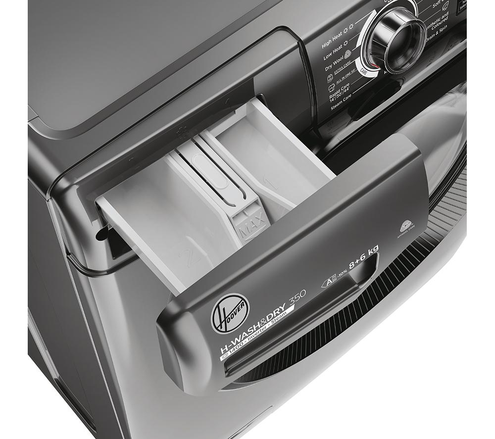 HOOVER H Wash 350 H3DPS4866TAMBR80 WiFi-fähiger 8 kg Waschtrockner - Graphit
