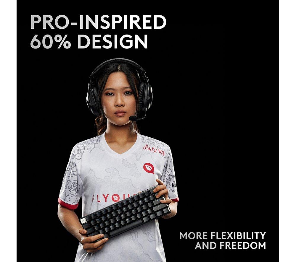 LOGITECH PRO X 60 LIGHTSPEED Wireless Gaming Keyboard - Black
