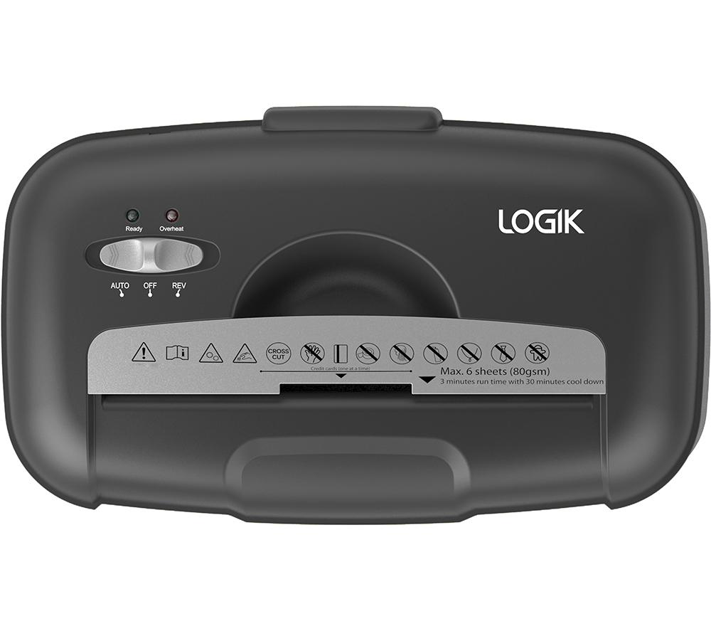 LOGIK LSHREP25 Cross Cut Paper Shredder