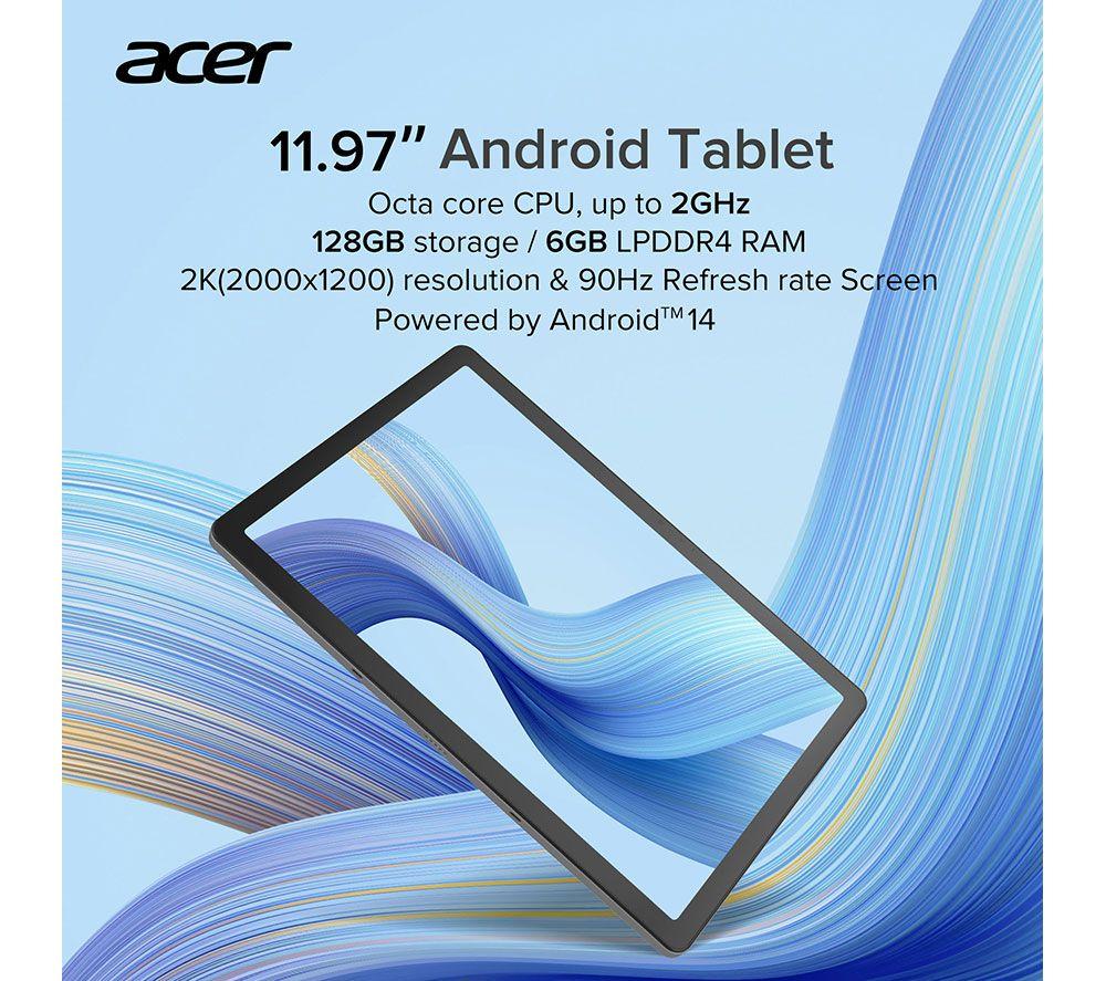 ACER ACTAB1225 11.97" Tablet - 128 GB, Grey