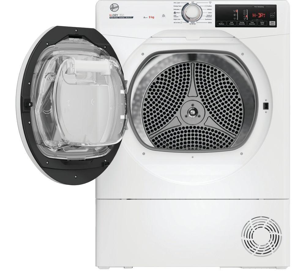 HOOVER H-Dry 350 HRE H9A3TE-80/N WiFi-enabled 9 kg Heat Pump Tumble Dryer - White