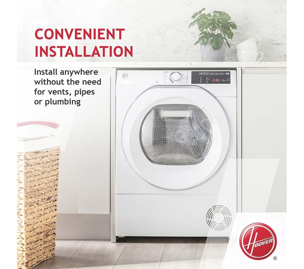 Secadora de bomba de calor HOOVER H-Dry 350 HRE H9A3TE-80/N de 9 kg con WiFi - Blanca
