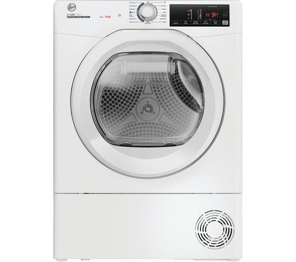 HOOVER H-Dry 350 HRE H9A3TE-80/N WiFi-enabled 9 kg Heat Pump Tumble Dryer - White