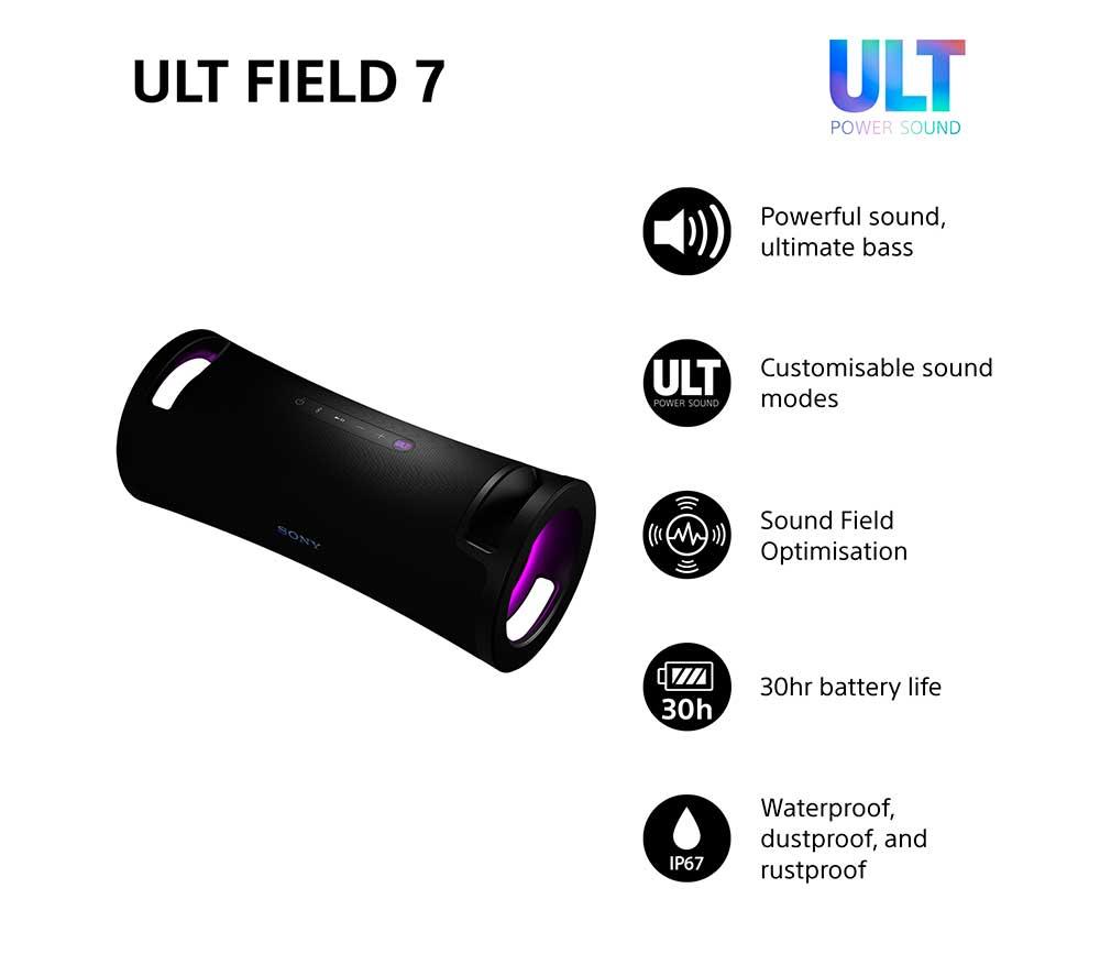 SONY ULT FIELD 7 Portable Bluetooth Speaker - Black
