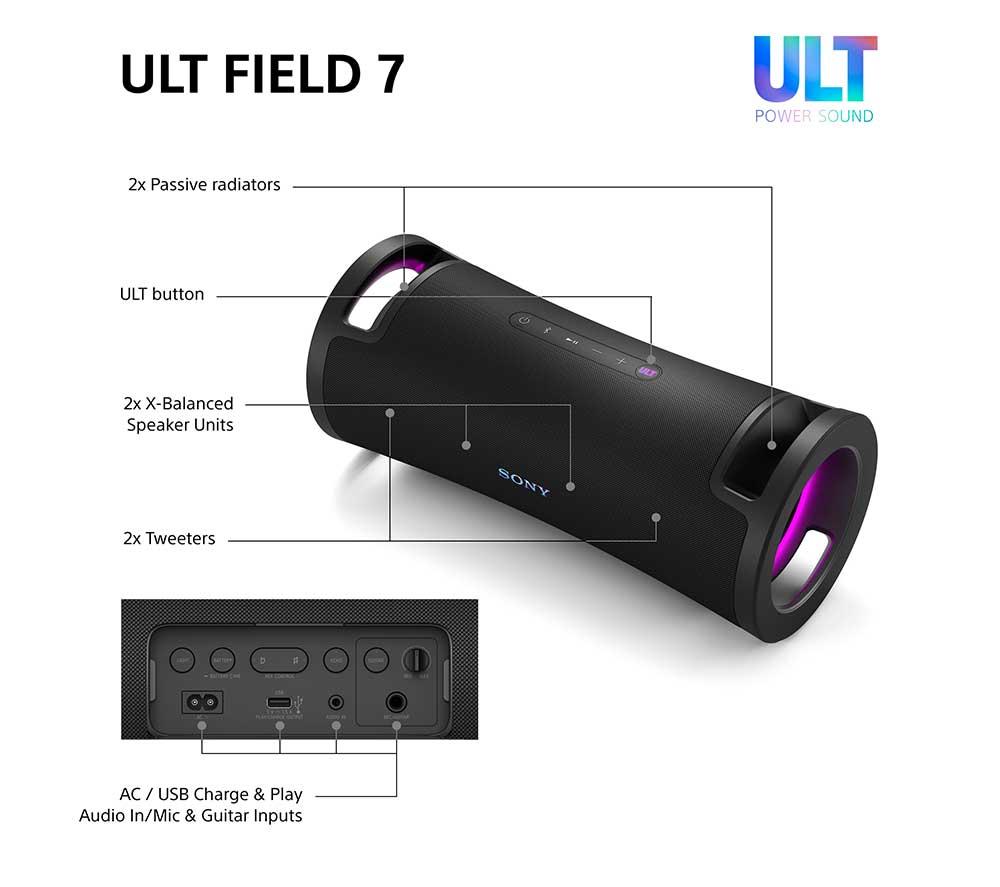 SONY ULT FIELD 7 Portable Bluetooth Speaker - Black