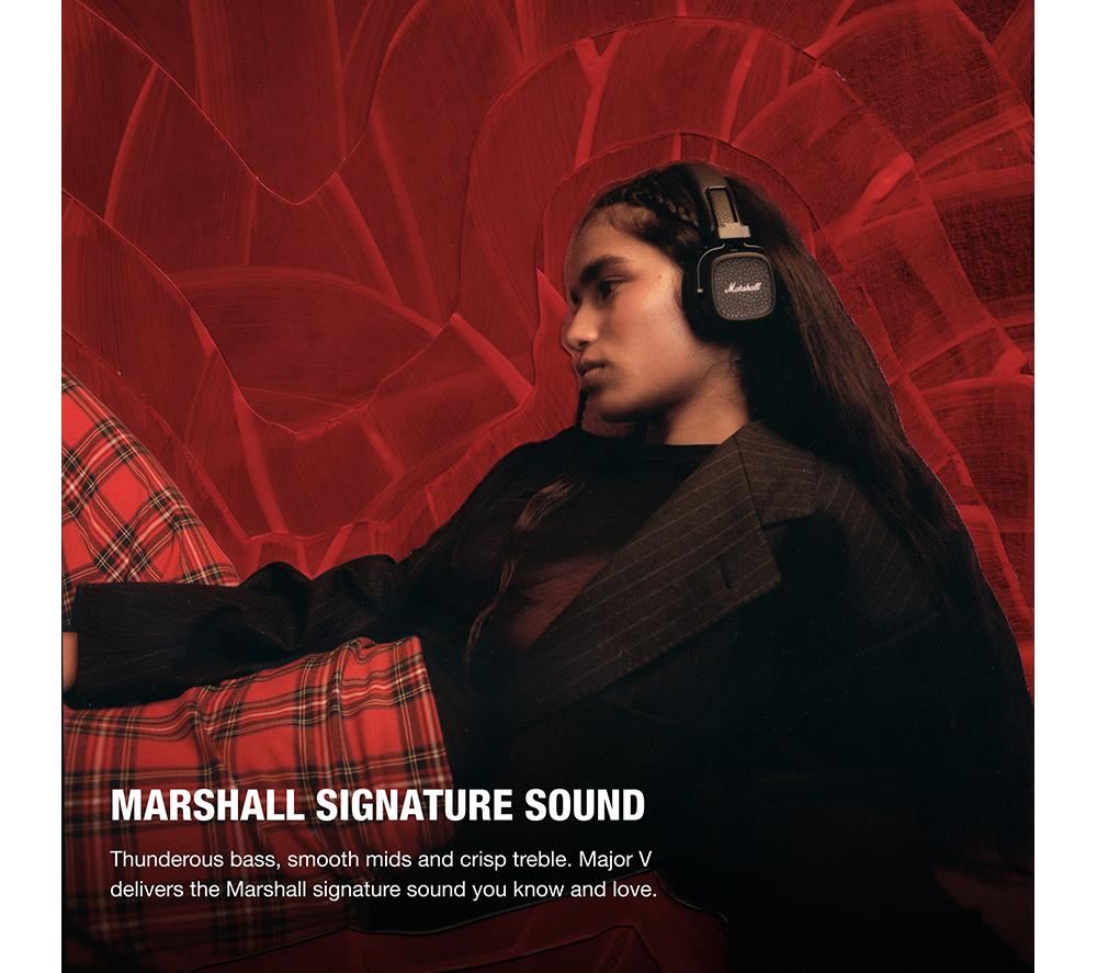MARSHALL Major V Wireless Bluetooth Headphones - Black